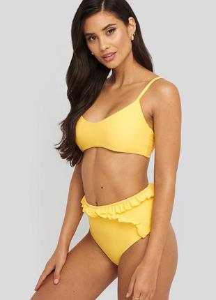 Фирменный низ купальника бразилиана высокая  посадка   uk 8 eur 36 
prettylittlething англия