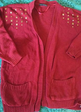 Кардиган ,бордо, размер