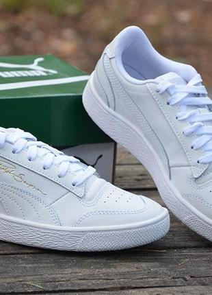 Оригинал puma белые кожаные кеды сникерсы puma ralph sampson lo пума