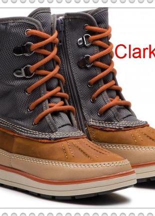 Р.33.5 clarks gtx зимние сапожки  оригинал