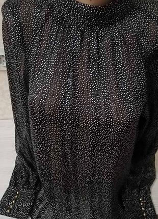 Блузка женская в горох