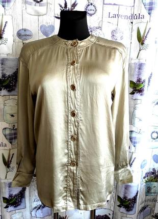 Винтажная блуза люкс бренда из 💯 шелка2 фото