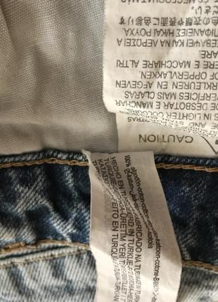 Zara-трендовые джинсы высокая посадка разрезы на штанинах! р.-s8 фото
