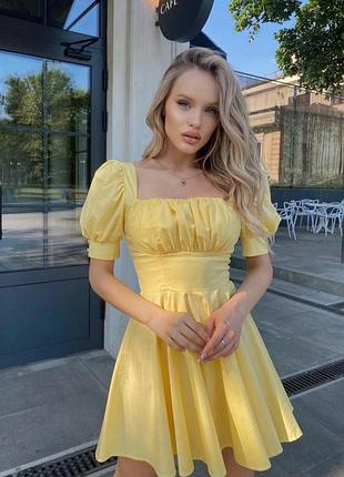 Універсальне бавовняне плаття з рукавом-ліхтариком🌸