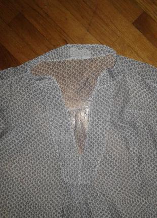 Итальянская шелковая блуза винтаж 8-10р.3 фото