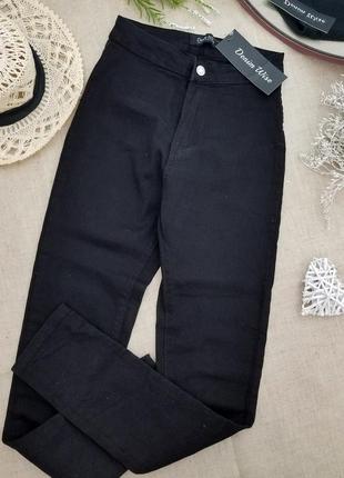 Чорні джинси з високою талією denim wise2 фото