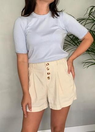 Вязаная футболка с фитином zara