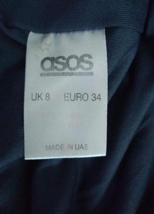 Платье атласное с декольте, бюстье asos, xxs-s10 фото