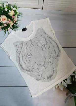 Классная футболка с тигром размер с - м sorbet