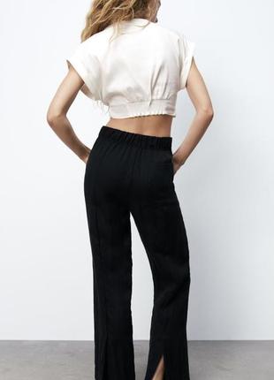 Zara  новые чёрные брюки4 фото