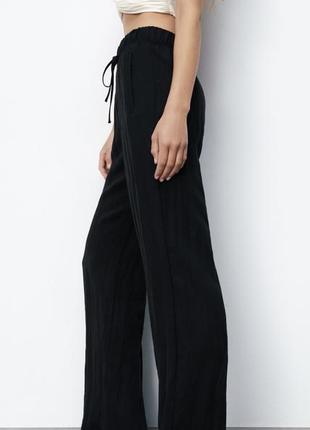 Zara  новые чёрные брюки2 фото