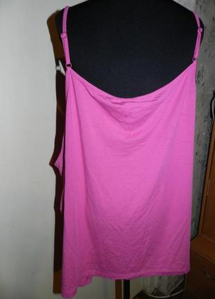 Натуральная,трикотажная блузка-маечка с эффектным декольте,большого размера,батал,x-two7 фото