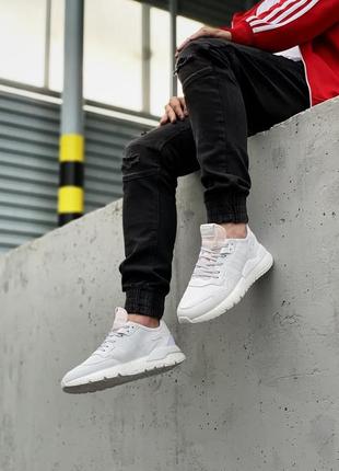 Чоловічі кросівки adidas nite jogger (текстиль/сітка, шкіра)9 фото