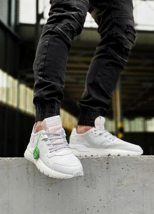 Чоловічі кросівки adidas nite jogger (текстиль/сітка, шкіра)7 фото