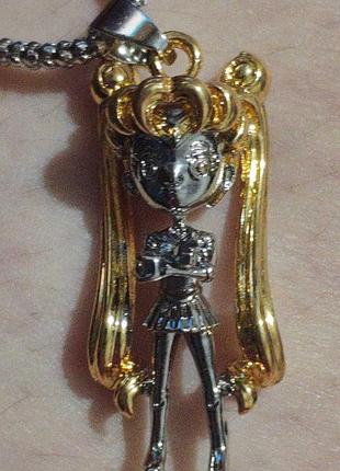 Кулон підвіска сейлор мун на ланцюжку