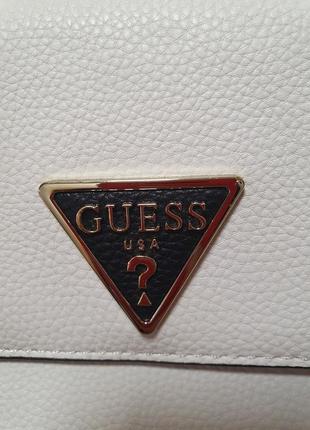 Біла сумка кроссбоди guess оригінал6 фото