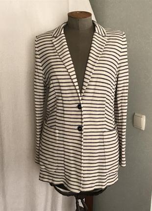 Новый стрейчевый жакет в морском стиле размер - 50 - 52
