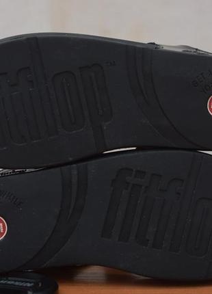 Черные женские шлепанцы, вьетнамки на платформе fitflop, 39 размер. оригинал7 фото