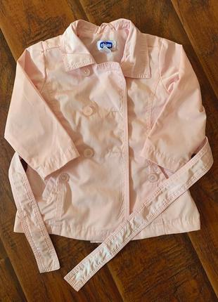 Нежно -розовая куртка -дождевик chicco