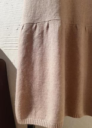 Трикотажное платье туника с отличным составом ткани8 фото