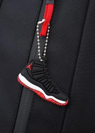 Рюкзак для спорта  jordan retro 11 black/red женский / мужской4 фото