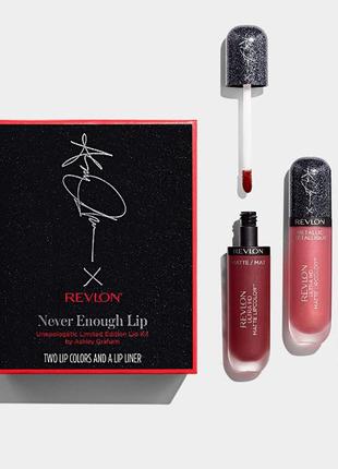 Набір для губ unapologetic limited edition lip kit від revlon та ешлі грем1 фото