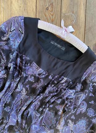 Фирменная стильная качественная натуральная блуза из шёлка5 фото