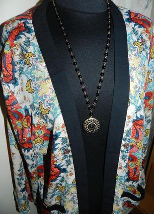 Кардиган-накидка с карманами,бохо,большого размера,оверсайз8 фото
