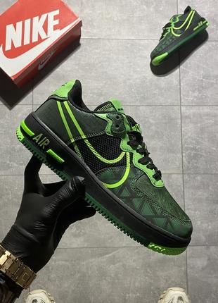 Мужские кроссовки nike air force 1 react naija, кеды найк аир форсе 1реакт найя зелёные