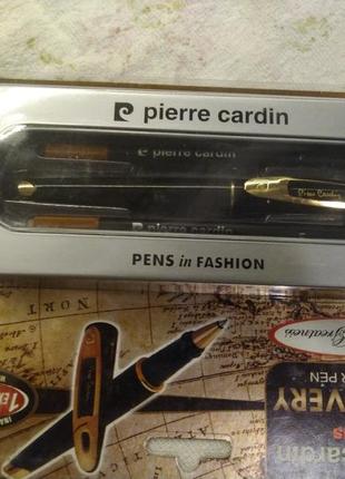 Pierre cardin discovery roller pen ручка ролер + синій і чорний стрижень3 фото