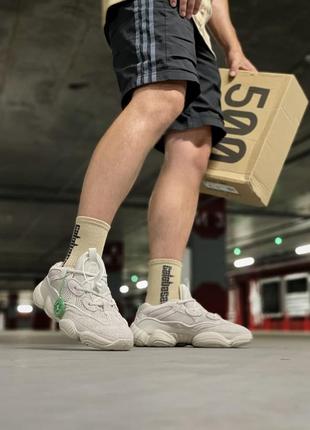 Женские кроссовки adidas yeezy 500 blush (рефлективные элементы)7 фото