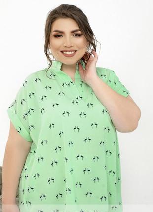 Легкая и привлекательная блузка- рубашка 💚2 фото