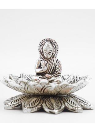 Подставка под арома палочки будда в лотосе индия3 фото
