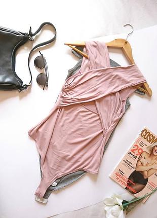 💔 ніжний пудровий віскозний боді/боди/топ від asos, на р. xs/s 💔