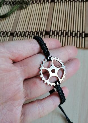 Чоловічий браслет, стімпанк, кіберпанк, щестеренка, браслет желаный