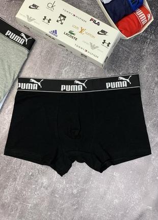 Набор мужских трусов puma комплект нижнего белья 5 штук с подарочной коробкой9 фото