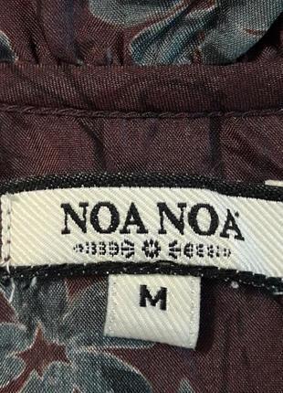 100% шелк noa noa брендовая  шёлковая  красивая  блуза  р.m4 фото