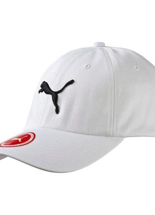 Белая кепка puma ess cap (новая оригинал сша)1 фото