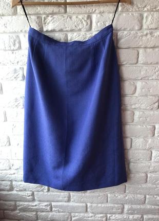 Синяя классическая юбка10 фото