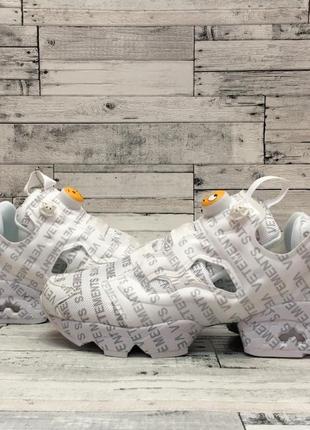 Reebok instapump fury vetements logo/white кросівки жіночі