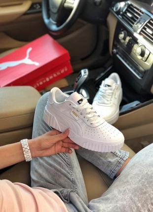 Женские кроссовки puma cali white 🔝2 фото