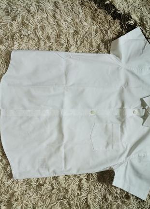 Рубашка с коротким рукавом next на 9 лет 134 см, зауженные крой6 фото