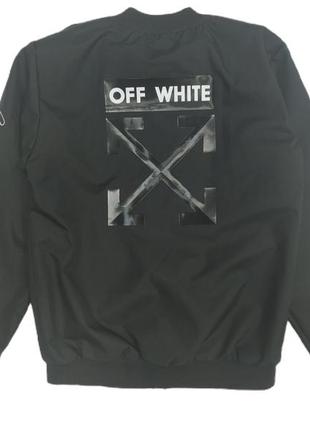 Черная ветровка off white для мальчика размер 146, 1522 фото