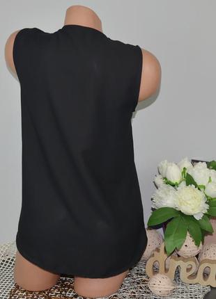 S/26 фирменная классическая женская кофточка блузка блуза с декольте зара zara7 фото