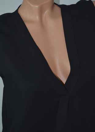 S/26 фирменная классическая женская кофточка блузка блуза с декольте зара zara5 фото