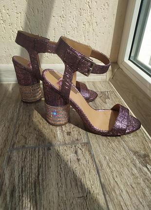 Блестящие босоножки miss selfridge