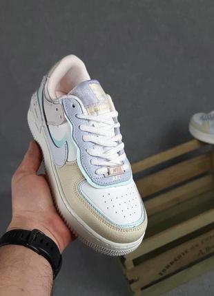 Nike air force 1 shadow 👟 женские кожаные кроссовки 36-41р8 фото