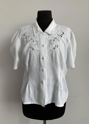 Блуза кружево винтаж 48-50