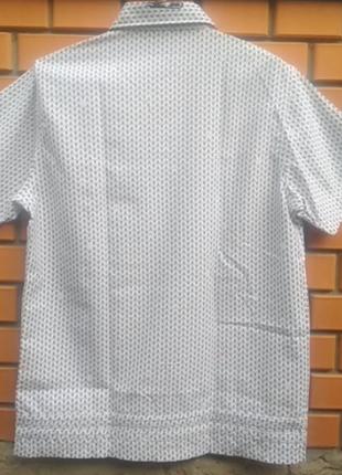Рубашка с коротким рукавом в монограмму фирмы от бренда kanabeach2 фото