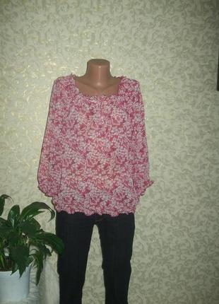 Распродажа! легкая блуза в цветы ,р.184 фото